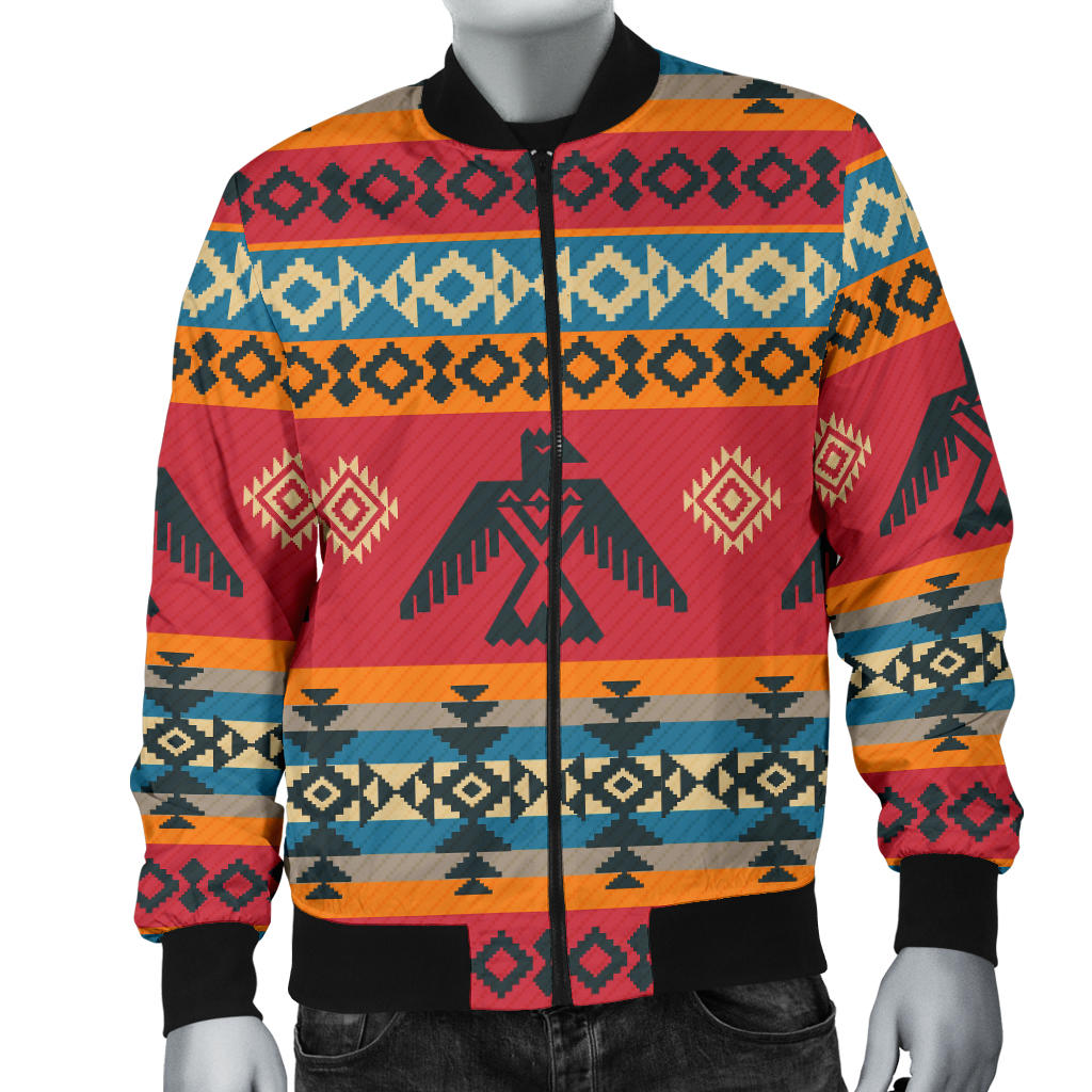Eagles Native American Design Men Bomber Jacket