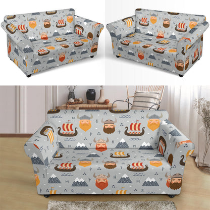 Vikings Print Design LKS307 Loveseat Couch Slipcover