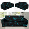 Cryptocurrency Pattern Print Design 01 Sofa Slipcover