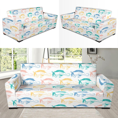 Armadillo Pattern Print Design 05 Sofa Slipcover