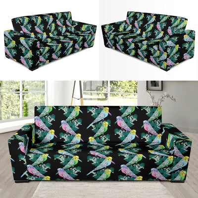 Budgerigar Pattern Print Design 03 Sofa Slipcover