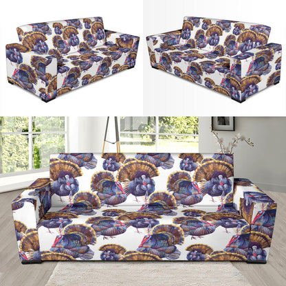 Turkey Pattern Print Design 01 Sofa Slipcover