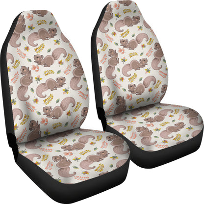 Squirrel Print Design LKS307 Car Seat Covers