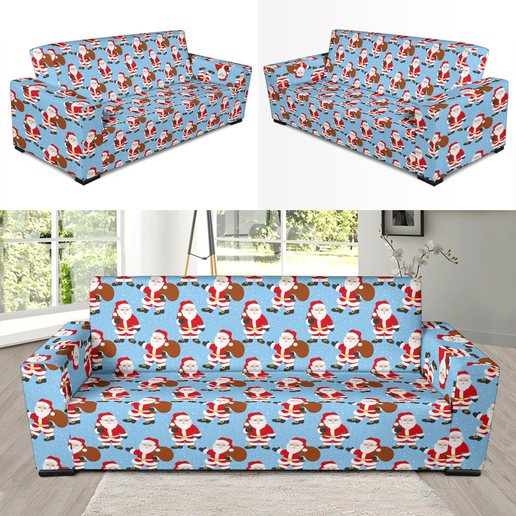 Santa Christmas Themed Print Design LKS305 Sofa Slipcover