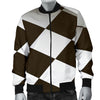 Checkered Flag Racing Style Men Bomber Jacket