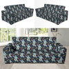 Astronaut Pattern Print Design 04 Sofa Slipcover