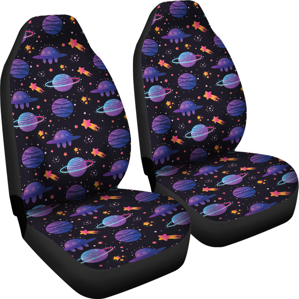 UFO Star Galaxy Print Design LKS308 Car Seat Covers