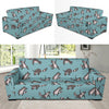 Raccoon Pattern Print Design A07 Sofa Slipcover