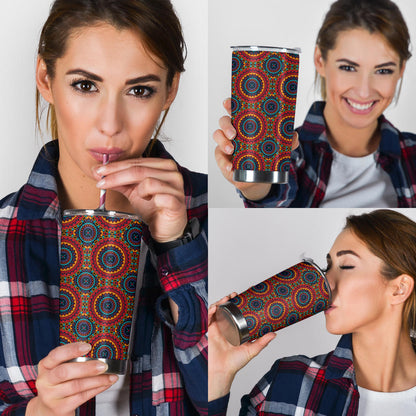 Bohemian Mandala Style Print Tumbler