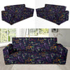 Cocktail Pattern Print Design 04 Sofa Slipcover