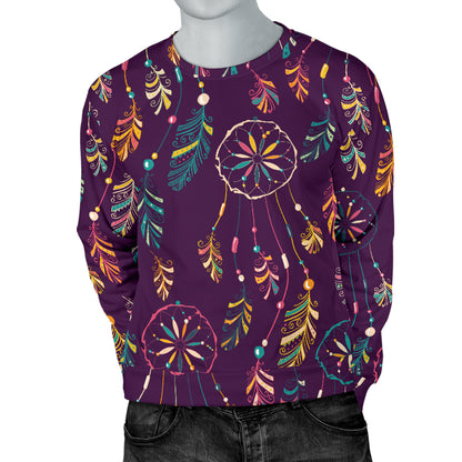 Dream Catcher Boho Design Men Long Sleeve Sweatshirt