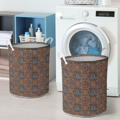 Calendar Aztec Design Print Pattern Laundry Basket