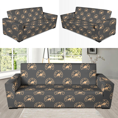 Horseshoe Print Design LKS306 Sofa Slipcover