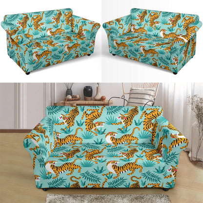 Tiger Print Design LKS304 Loveseat Couch Slipcover