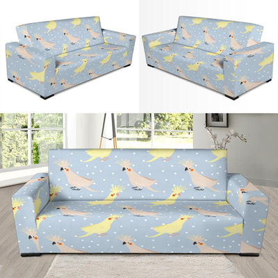 Cockatiel Pattern Print Design 03 Sofa Slipcover