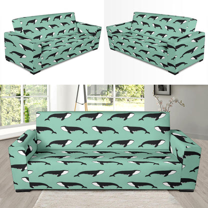 Whale Print Design LKS307 Sofa Slipcover