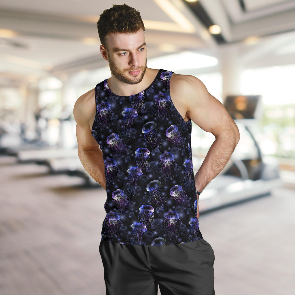 Jellyfish Themed Men Tank Top