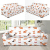 Cardigan Welsh Corgis Pattern Print Design 02 Sofa Slipcover