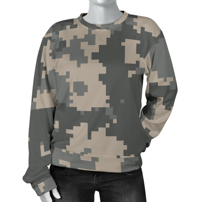 ACU Digital Camouflage Women Long Sleeve Sweatshirt
