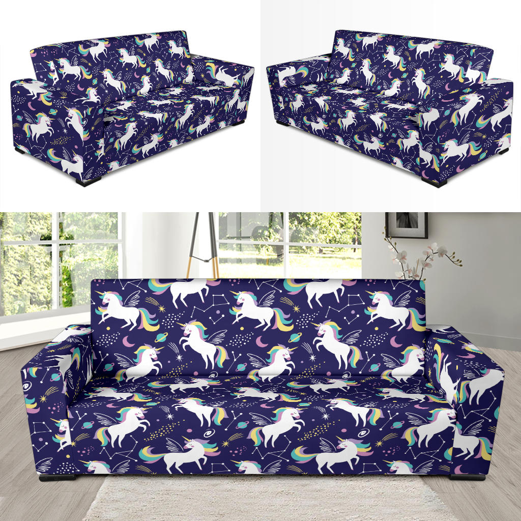 Unicorn Print Design LKS305 Sofa Slipcover