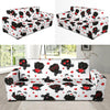 Affenpinscher Pattern Print Design 01 Sofa Slipcover