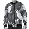 Angel Wings Pattern Design Themed Print Men Bomber Jacket