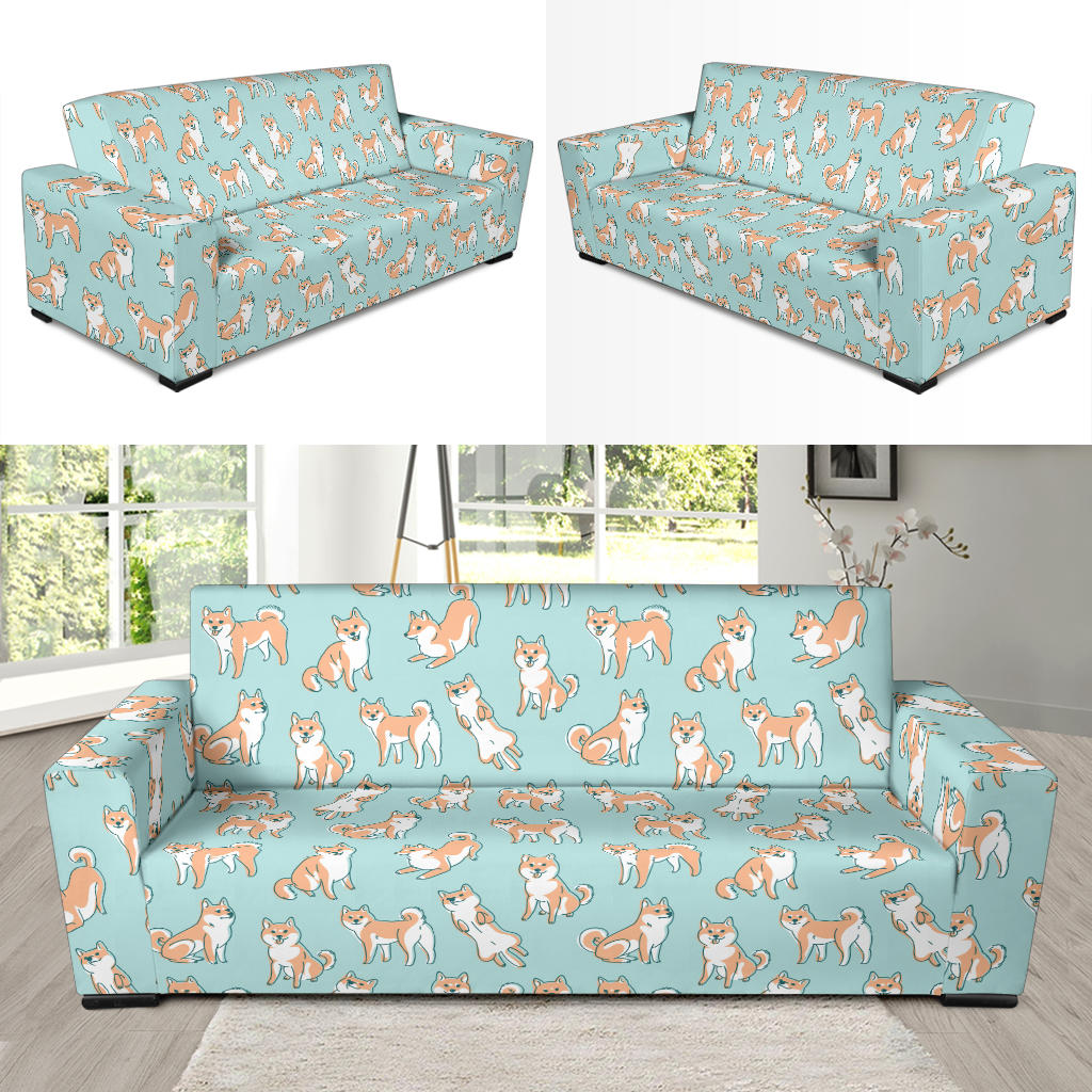 Shiba Inu Print Design LKS304 Sofa Slipcover