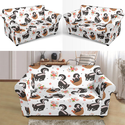 Skunk Print Design LKS304 Loveseat Couch Slipcover