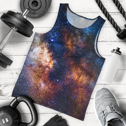 Celestial Milky way Galaxy Men Tank Top