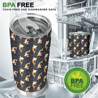 Koi Carp Japanese Design Themed Print Tumbler