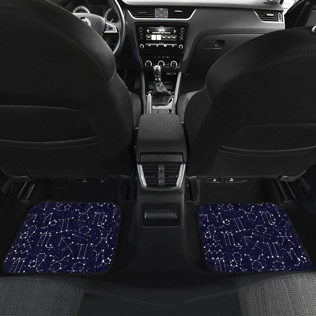 Zodiac Pattern Design Print Car Floor Mats Front Back
