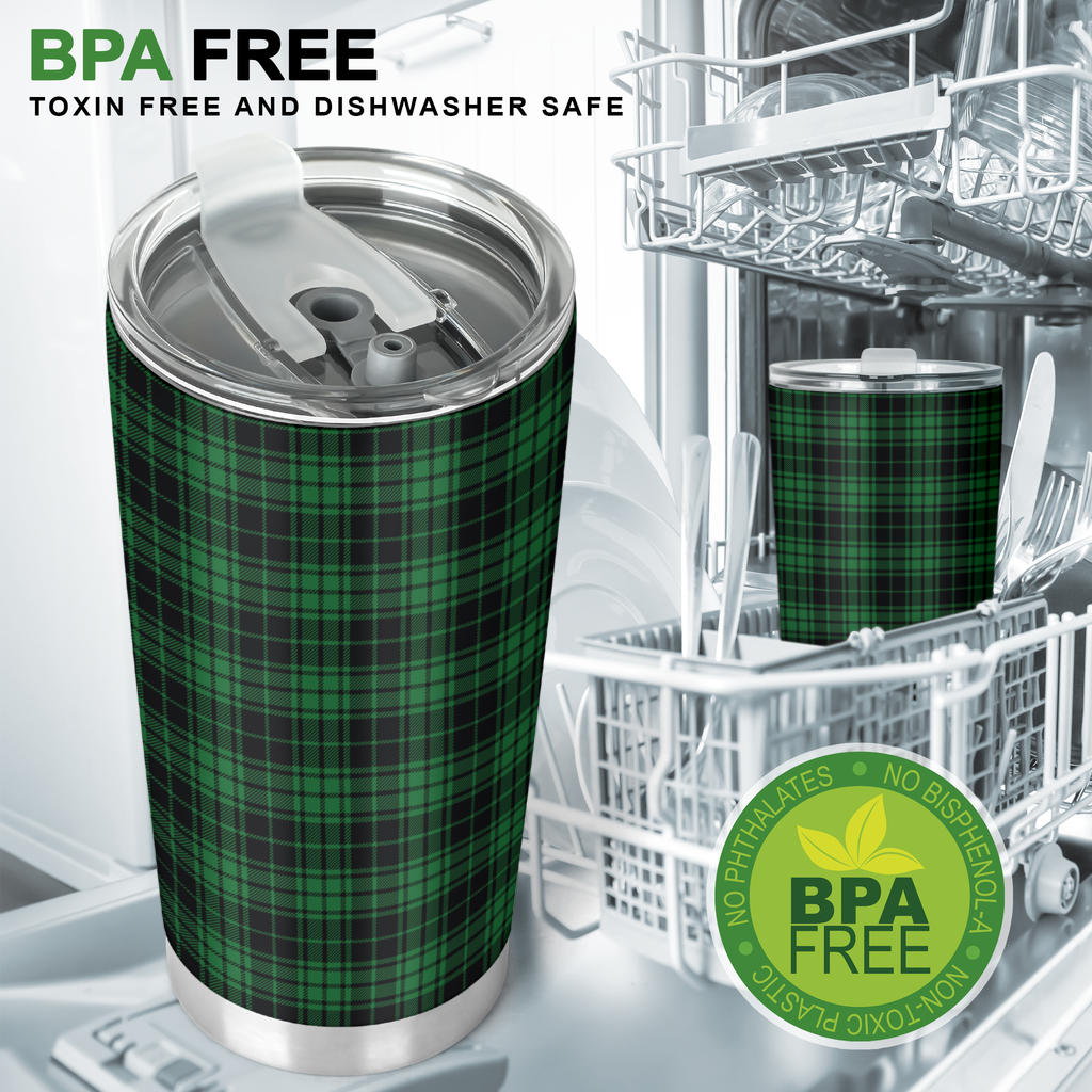 Green Tartan Plaid Pattern Tumbler