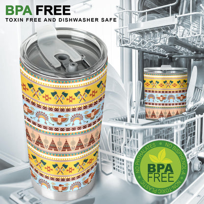 Native American Pattern Design Print Tumbler