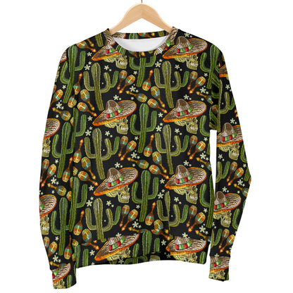 Western Style Print Women Long Sleeve Sweatshirt