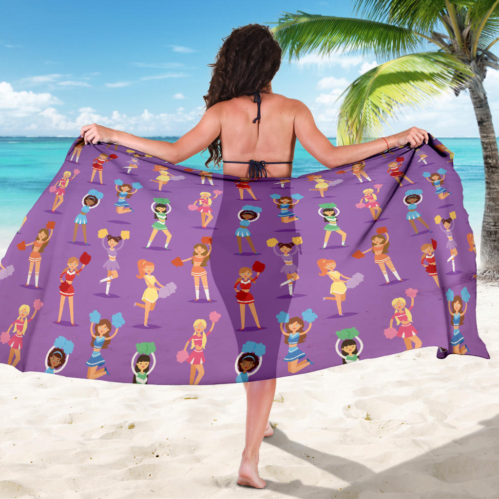 Cheerleader Pattern Print Design 02 Sarong Pareo Wrap