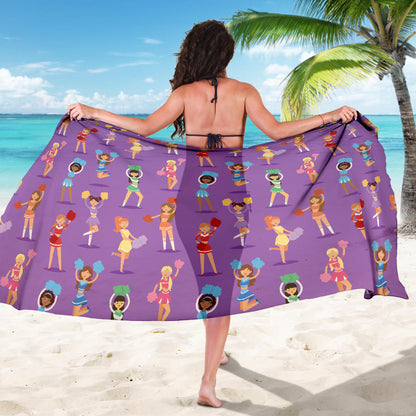 Cheerleader Pattern Print Design 02 Sarong Pareo Wrap
