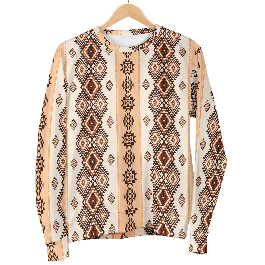 Native Classic Pattern Print Men Long Sleeve Sweatshirt