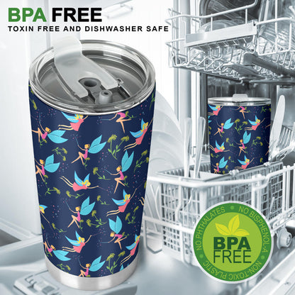 Fairy with flower Print Pattern Tumbler