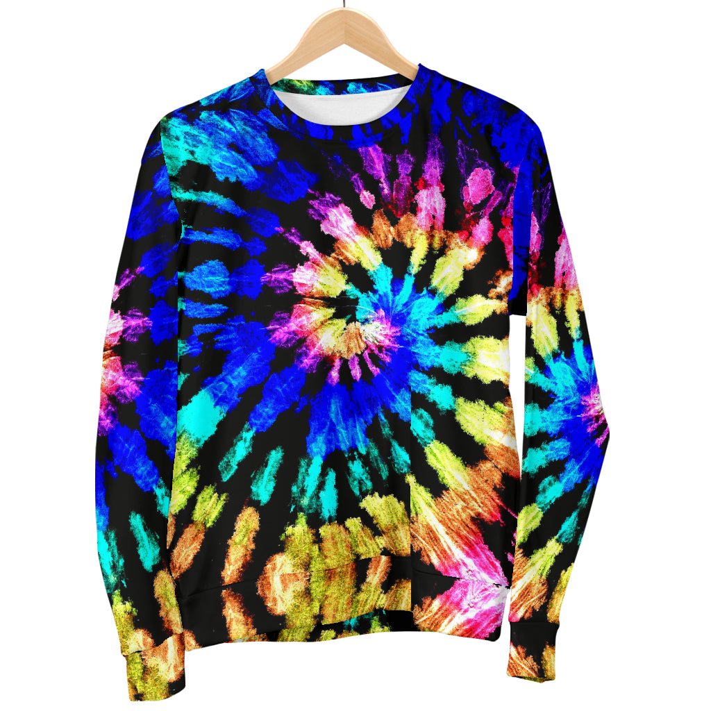 Tie Dye Rainbow Design Print Women Long Sleeve Sweatshirt