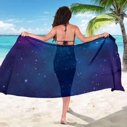 Nebula Pattern Print Design A01 Sarong Pareo Wrap