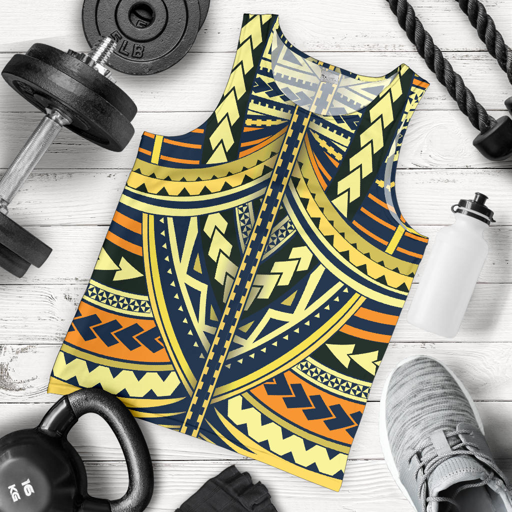 Polynesian Tattoo Print Men Tank Top