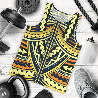 Polynesian Tattoo Print Men Tank Top