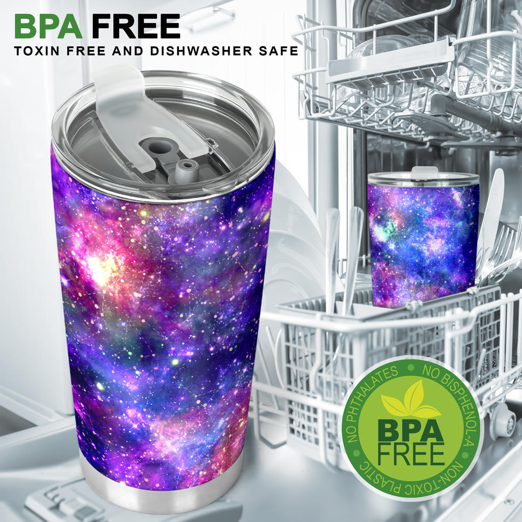 Galaxy Night Stardust Space Print  Tumbler