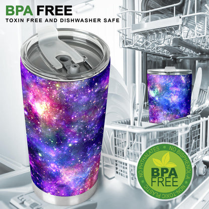 Galaxy Night Stardust Space Print  Tumbler