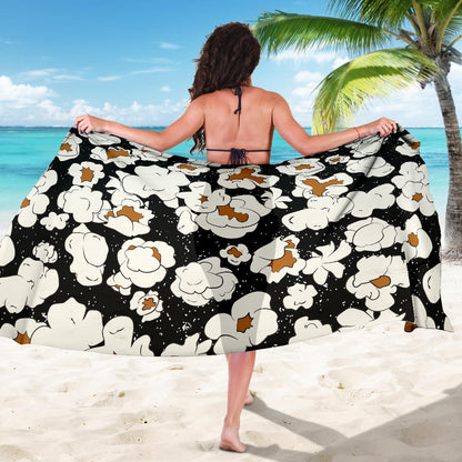 Popcorn Pattern Print Design A02 Sarong Pareo Wrap