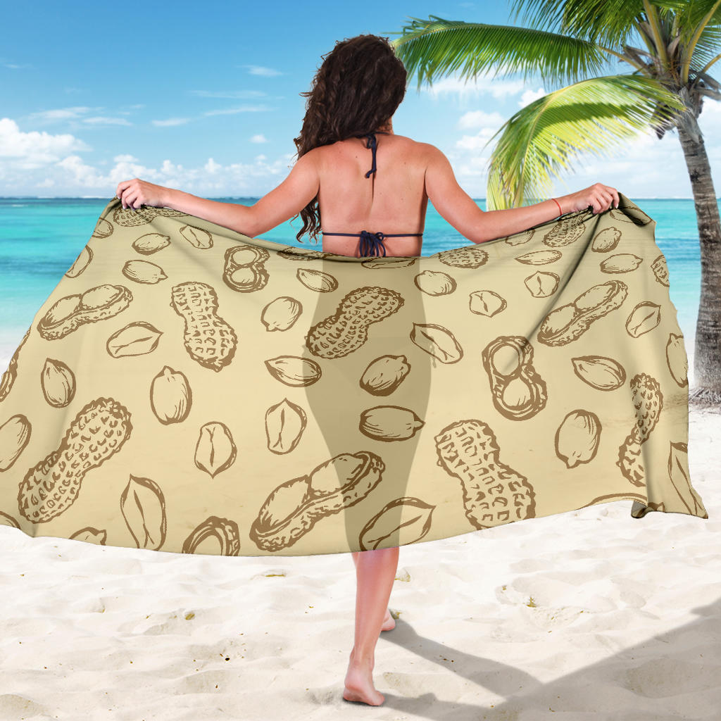 Peanut Pattern Print Design A02 Sarong Pareo Wrap