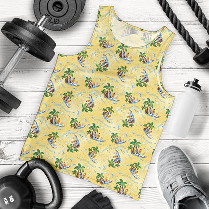 Surf Catch the Wave Design Men Tank Top