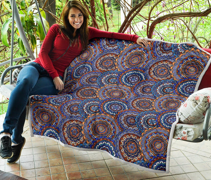 Mandala Boho Chic Design Print Quilt Bedspread