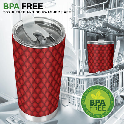 Dragons Red Skin Texture Tumbler