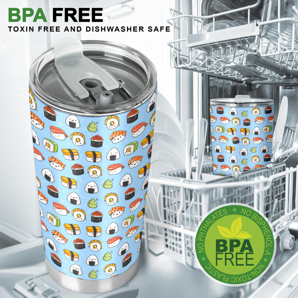 Sushi Cartoon Design Tumbler